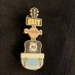 Hard Rock 70 Year Anniversary Pin-Boston